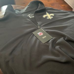 Men’s Nike Xl quarter zip Saints pullover in black